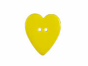 Knoflík srdce žlutý