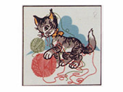 Gobelín "Kočička" 22 x 22 cm
