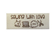 Nažehlovačka "Sewing with love"