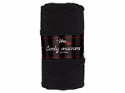 Cordy macrame 2,5, 8001 černá