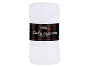 Cordy Macrame 2,5 mm, 8002 bílá